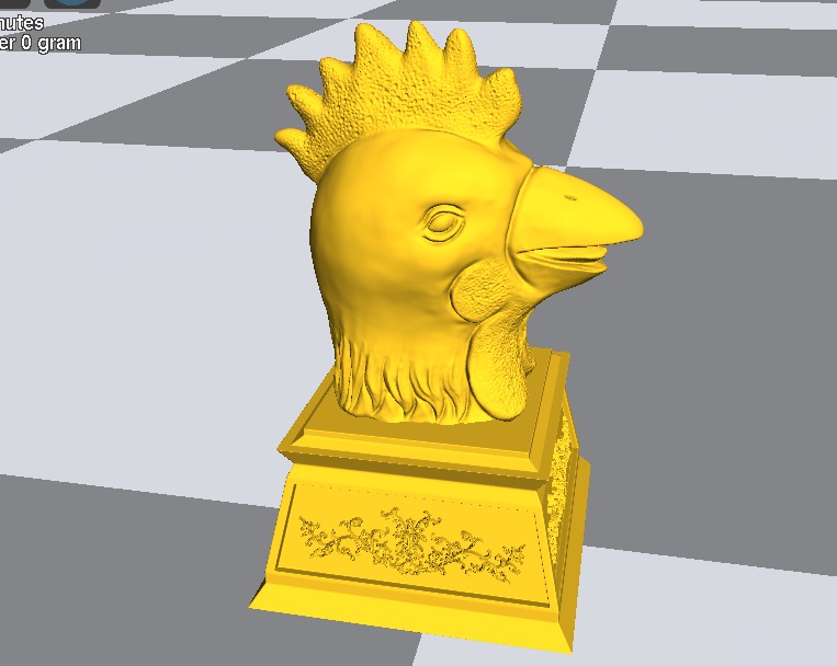 鸡首(鸡头)3D