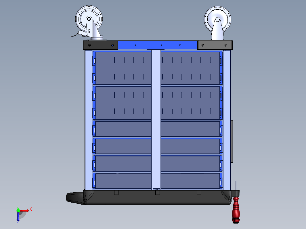 工具车 放工具带脚轮可移动小推车