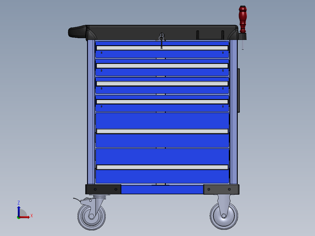 工具车 放工具带脚轮可移动小推车