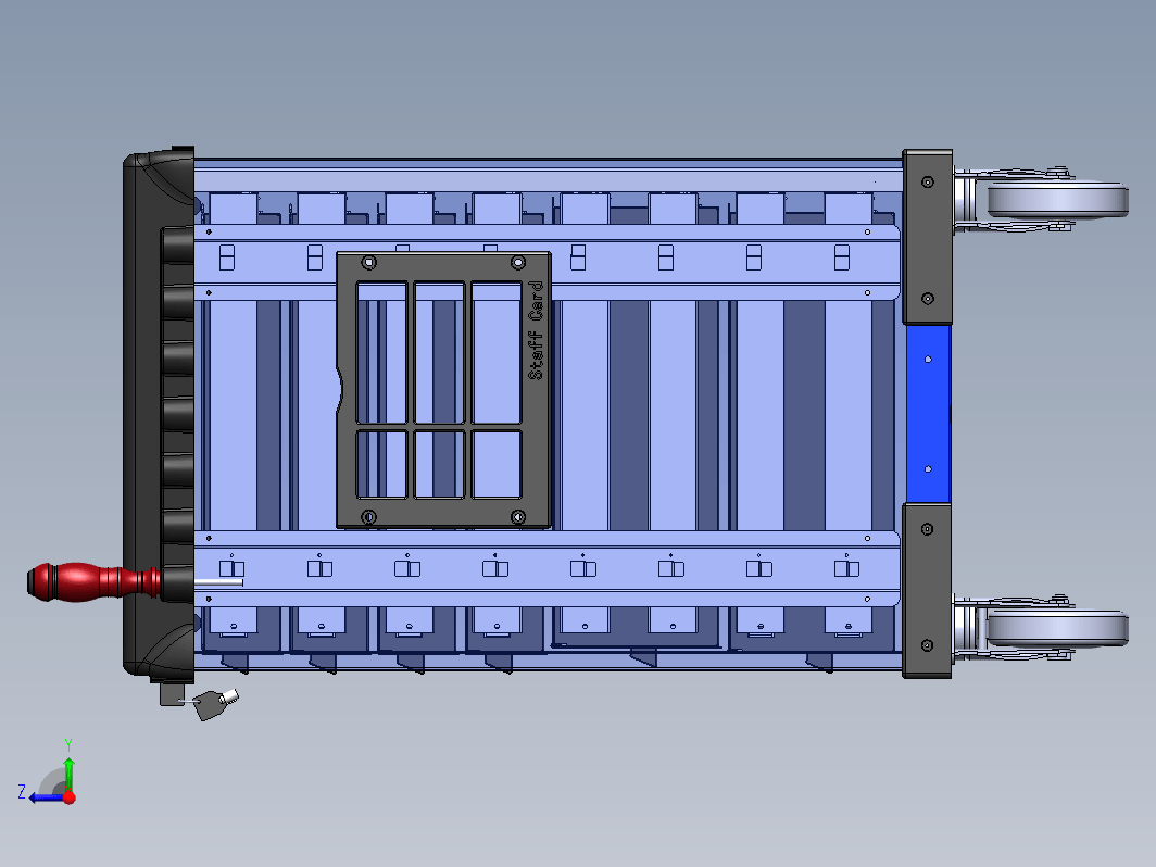 工具车 放工具带脚轮可移动小推车