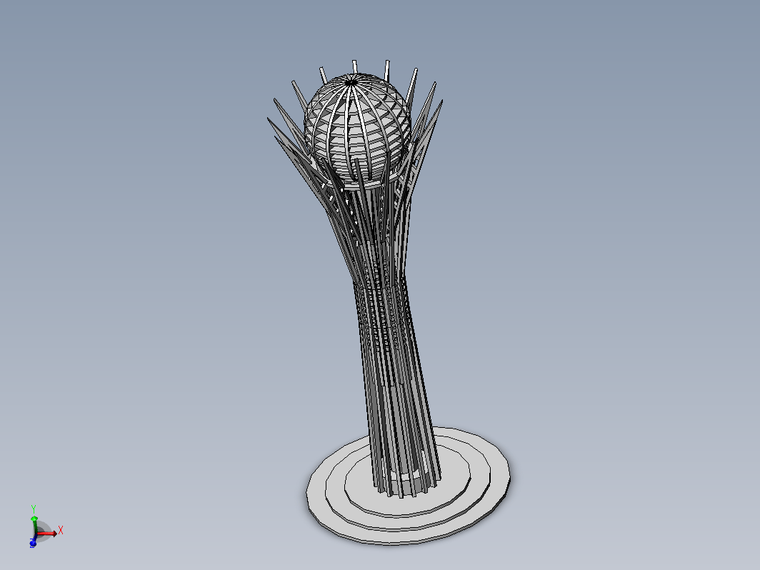 纪念碑建筑物模型