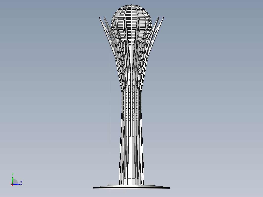 纪念碑建筑物模型