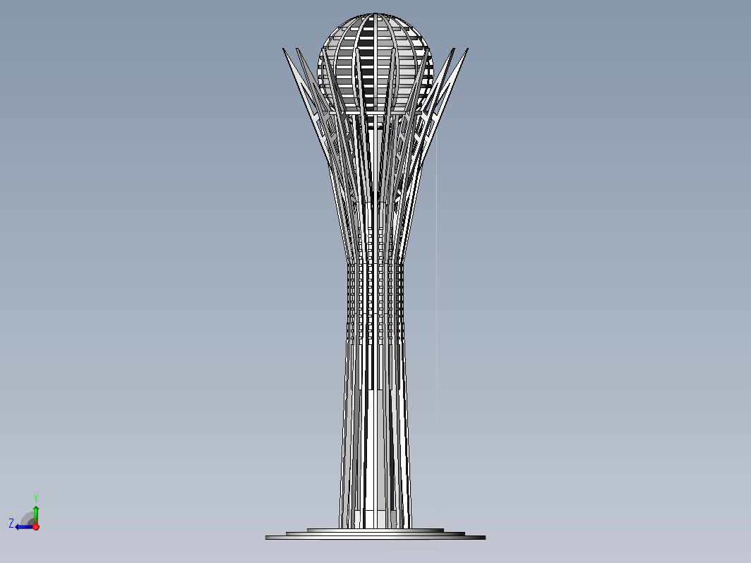 纪念碑建筑物模型