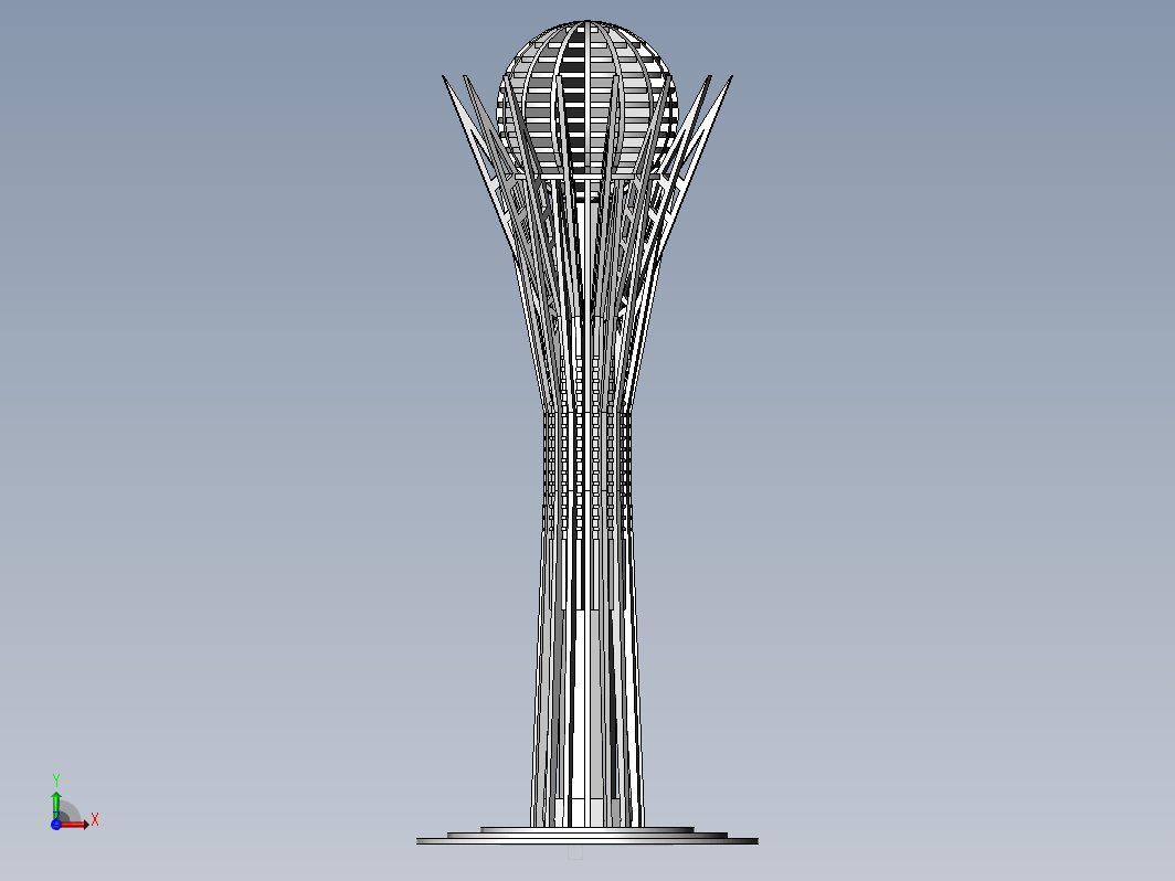 纪念碑建筑物模型