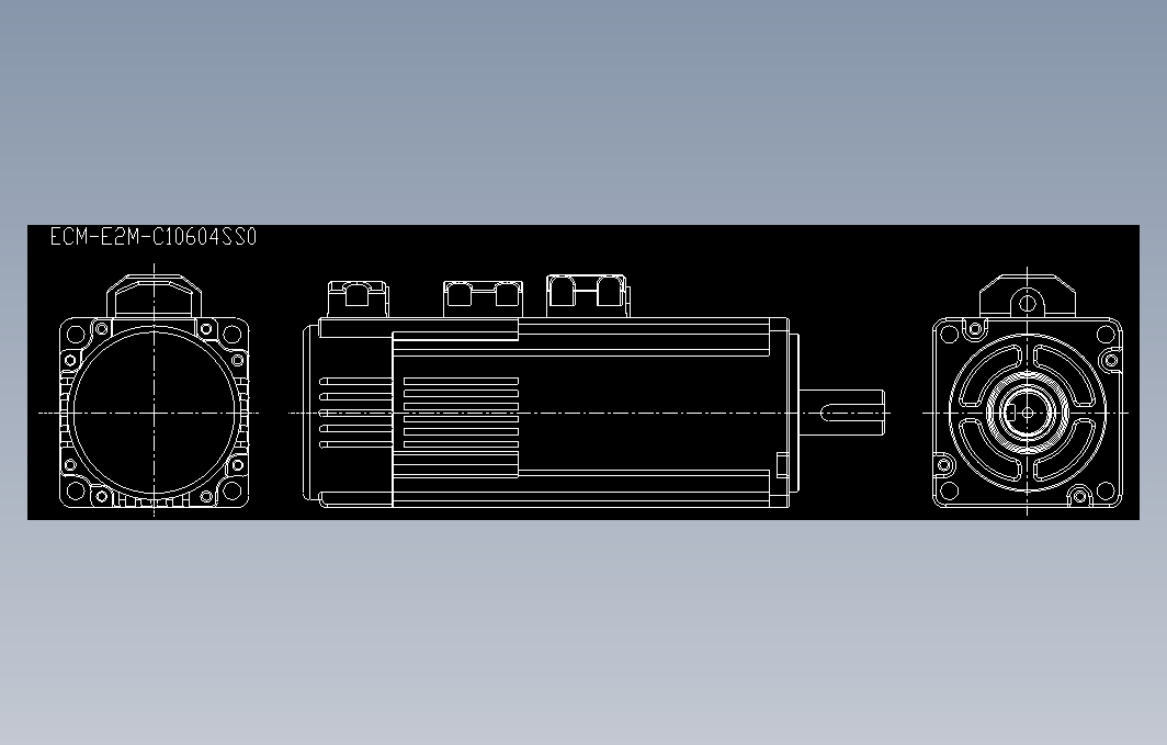 伺服电机200W、400W 60框号系列机种-2图纸