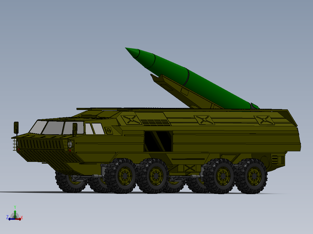 SS-23 Spider地地战术导弹车简易