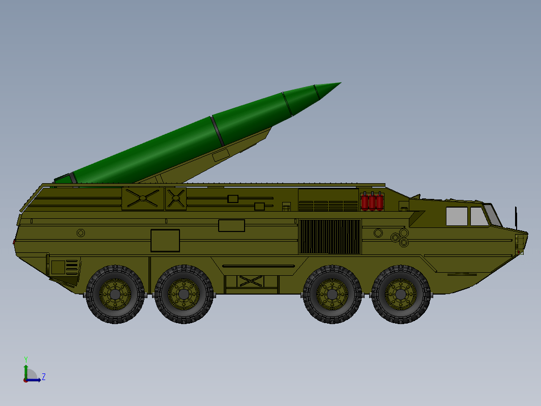 SS-23 Spider地地战术导弹车简易