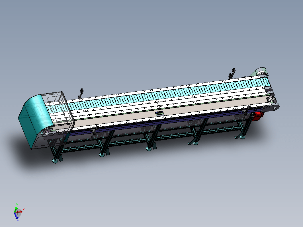 曲轴不锈钢板链线3D数模+工程图