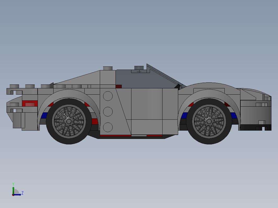 PORSCHE 918 SPYDER玩具跑车拼装