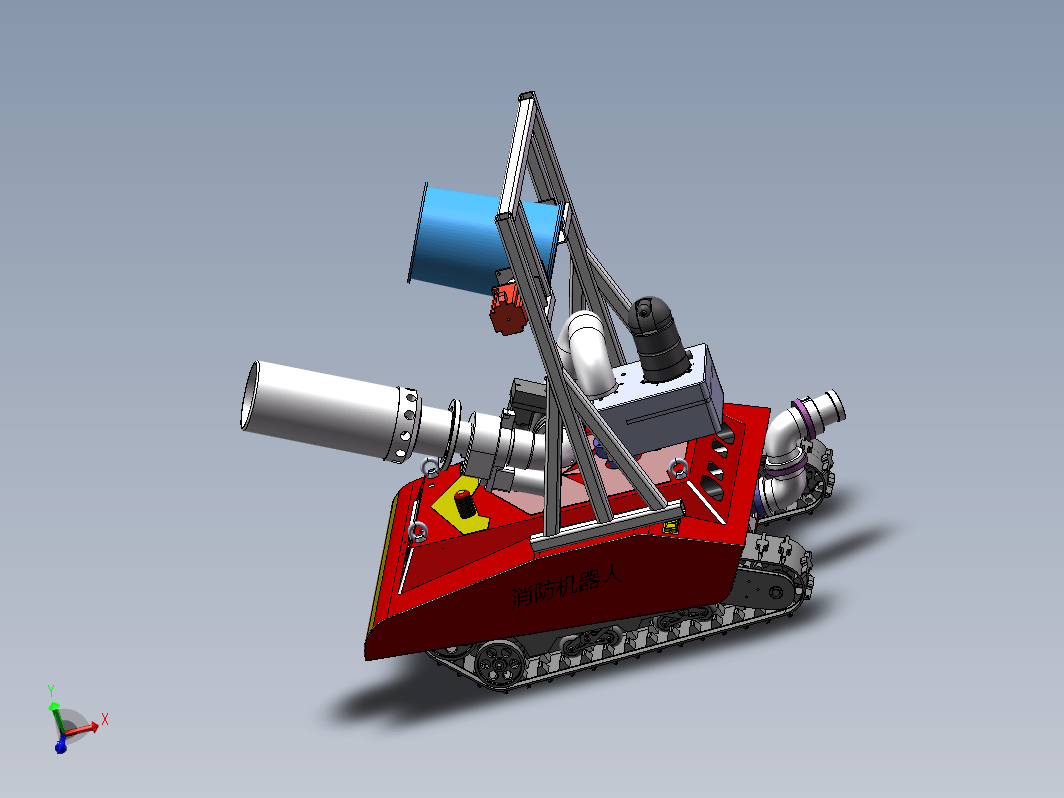 消防机器人三维SW2019无参