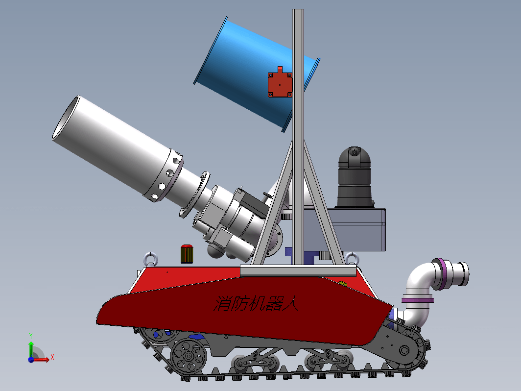 消防机器人三维SW2019无参