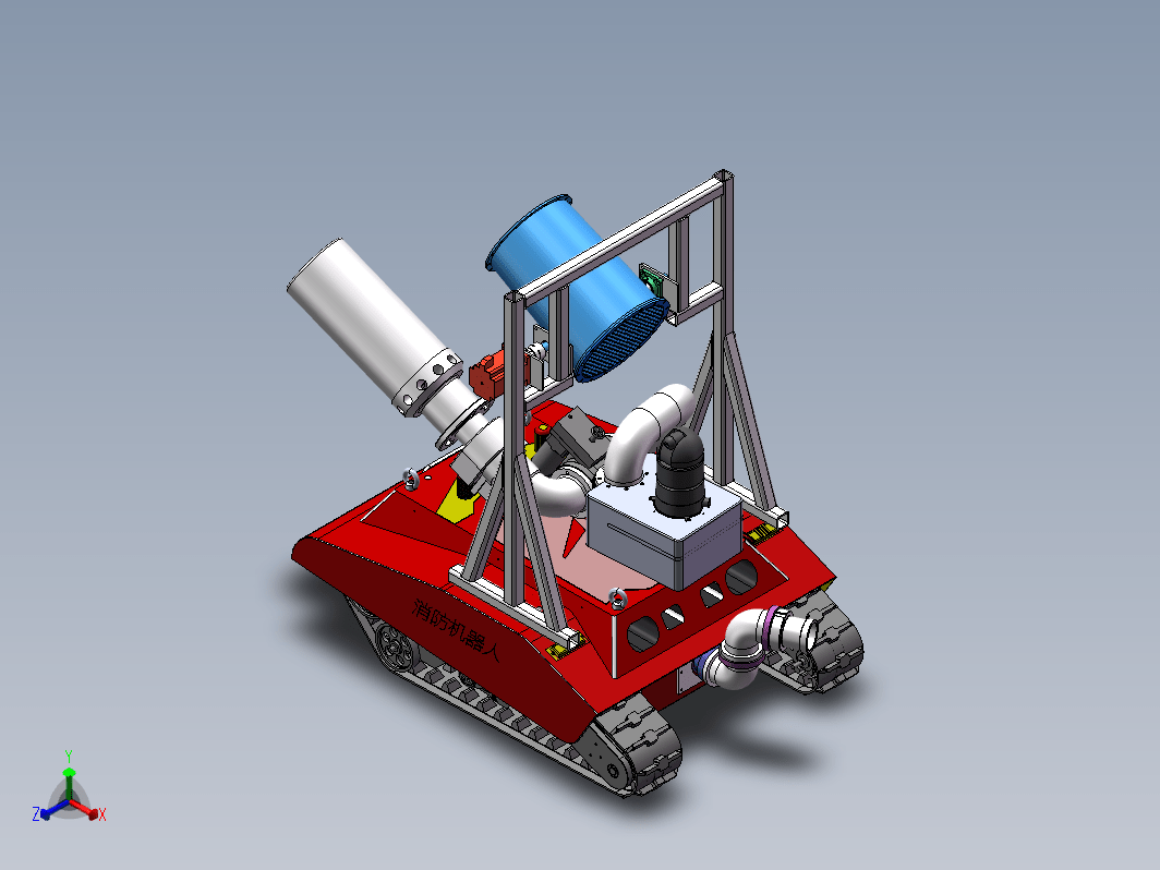 消防机器人三维SW2019无参