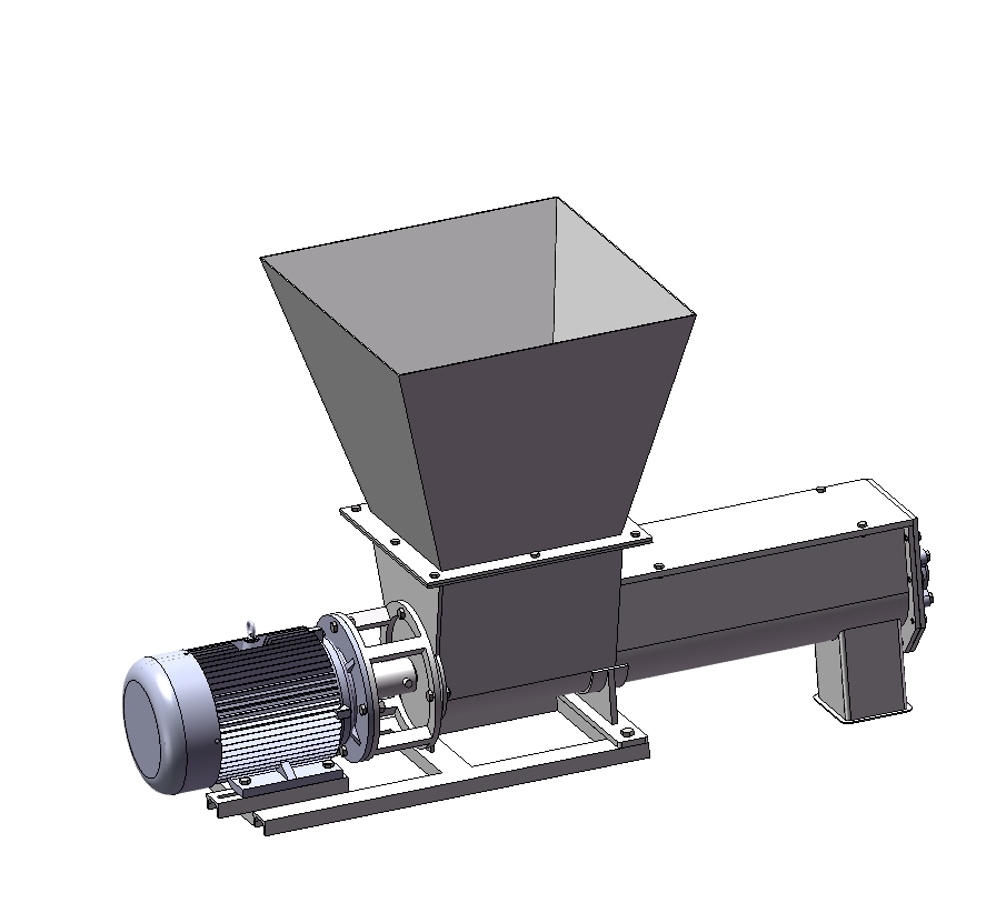 小型单螺旋给料机三维SW2012带参