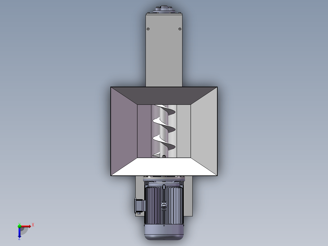 小型单螺旋给料机三维SW2012带参