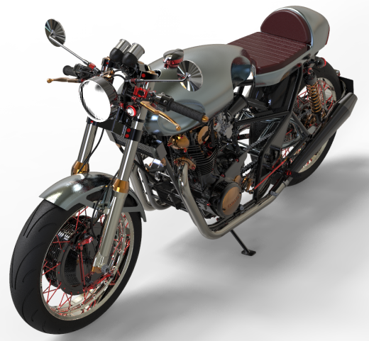YAMAHA XS 650摩托车模型