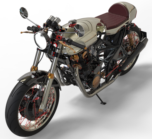 YAMAHA XS 650摩托车模型缩略图