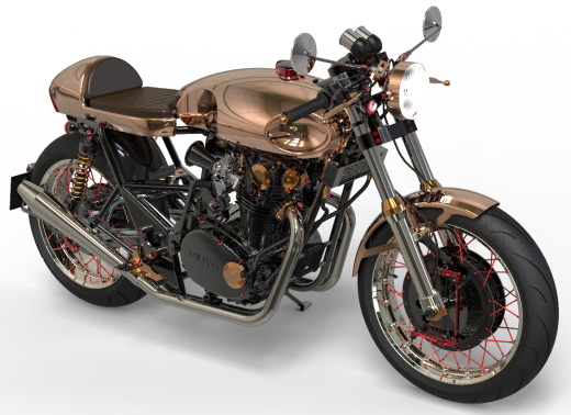 YAMAHA XS 650摩托车模型缩略图