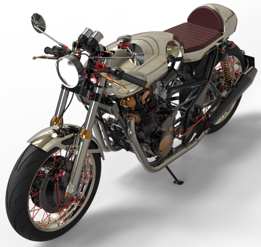 YAMAHA XS 650摩托车模型缩略图