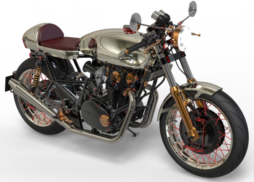 YAMAHA XS 650摩托车模型缩略图