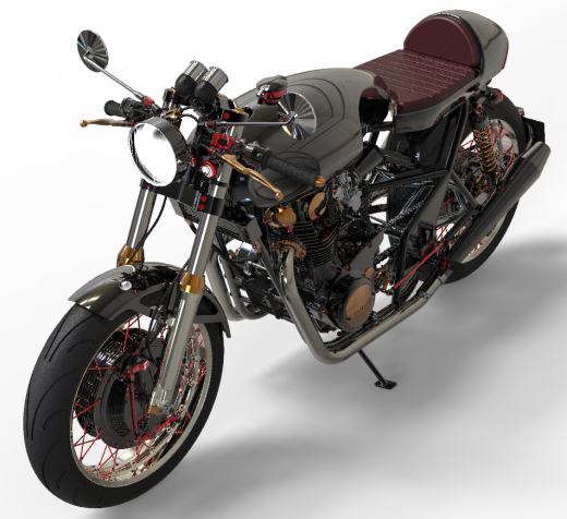 YAMAHA XS 650摩托车模型缩略图