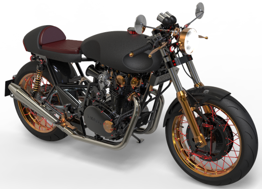 YAMAHA XS 650摩托车模型缩略图