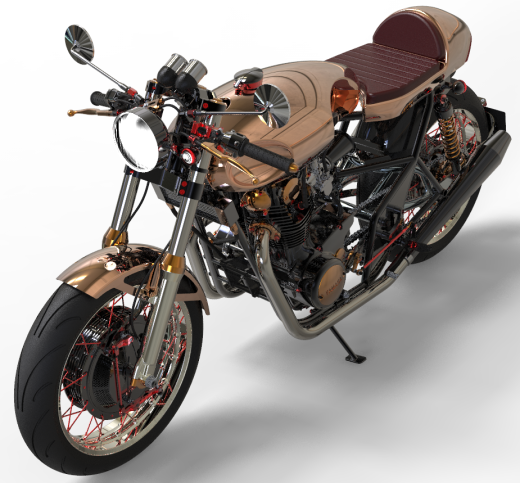 YAMAHA XS 650摩托车模型缩略图