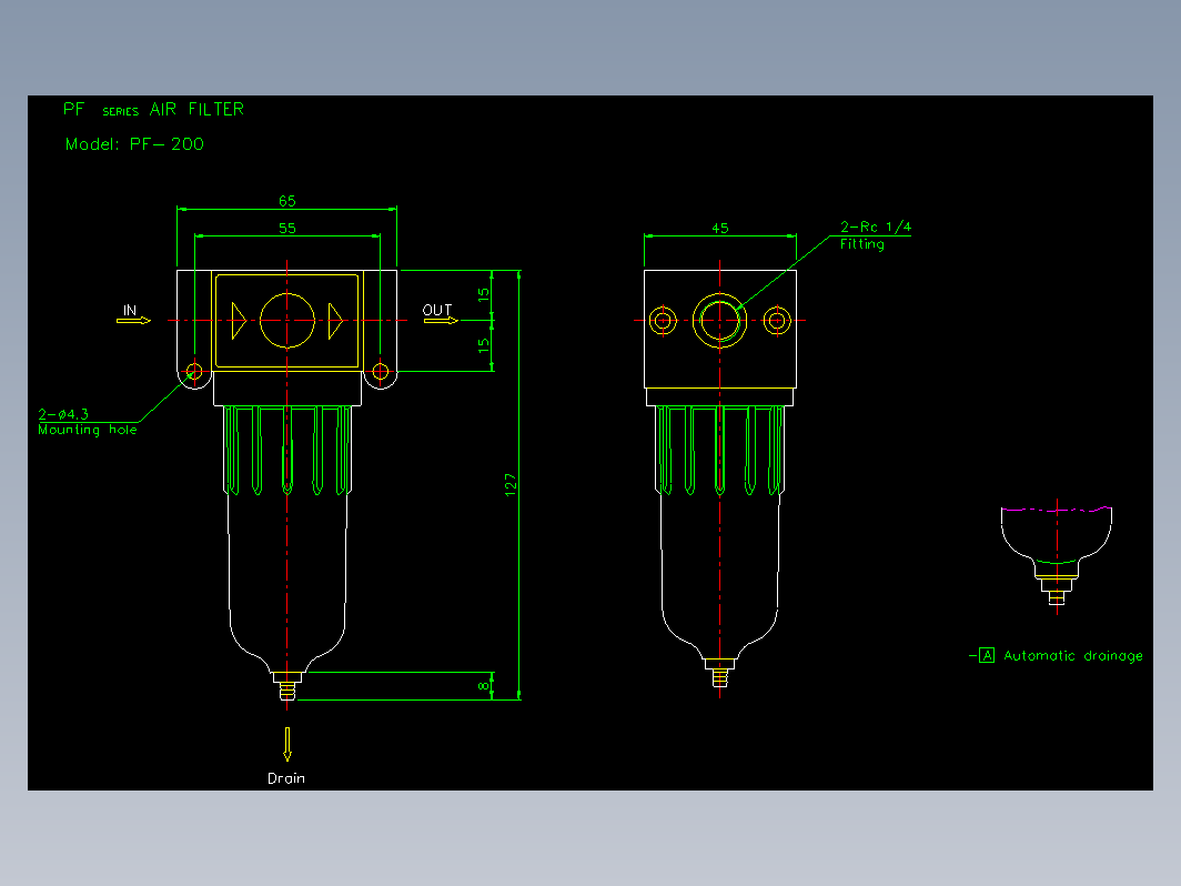 气缸 PF-200