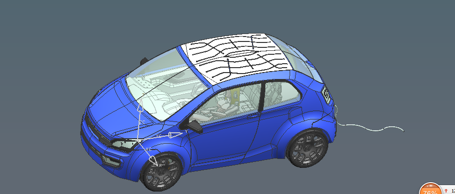 电动汽车车身结构设计三维Step+CAD+说明书