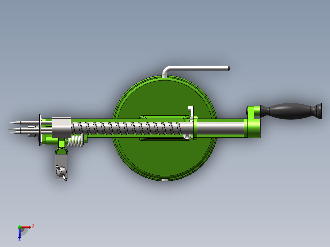 苹果削皮机的设计三维SW2012带参+CAD+说明书