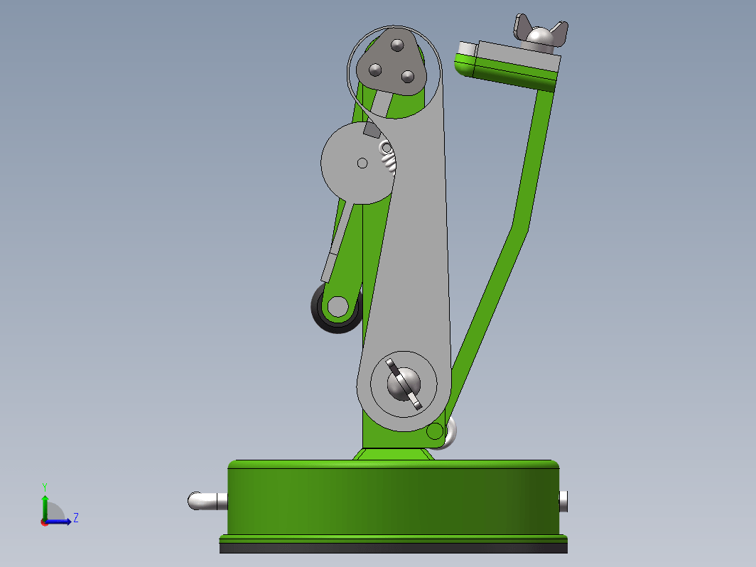 苹果削皮机的设计三维SW2012带参+CAD+说明书