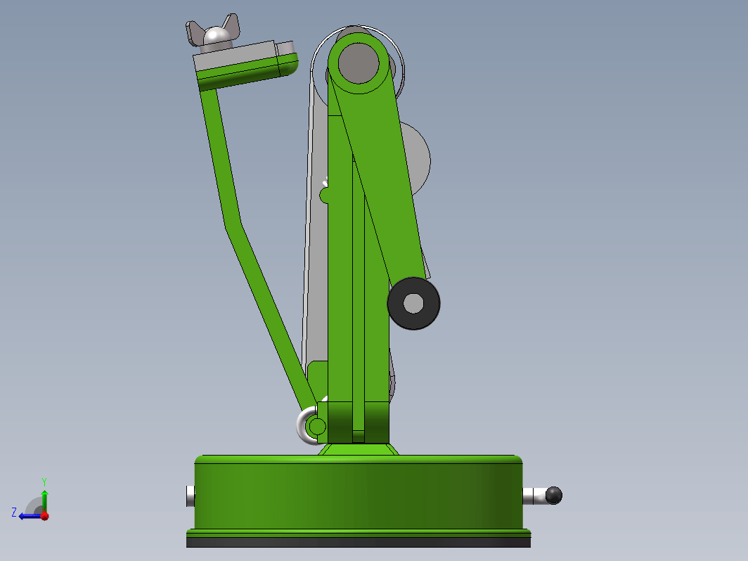 苹果削皮机的设计三维SW2012带参+CAD+说明书