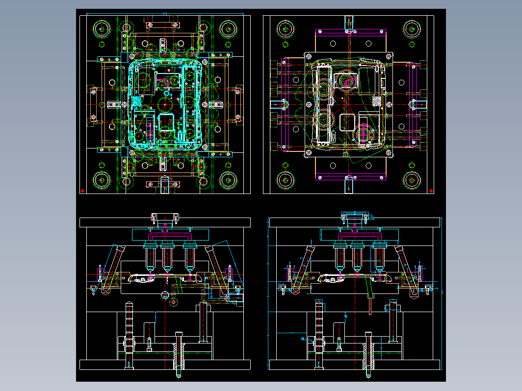 模具结构图—024行位热嘴