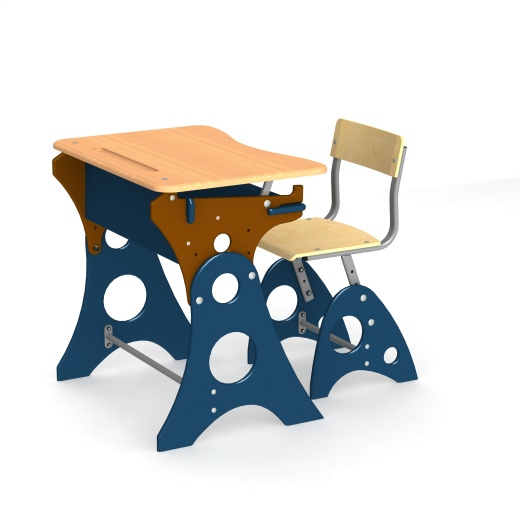 school furniture学校书桌模型缩略图