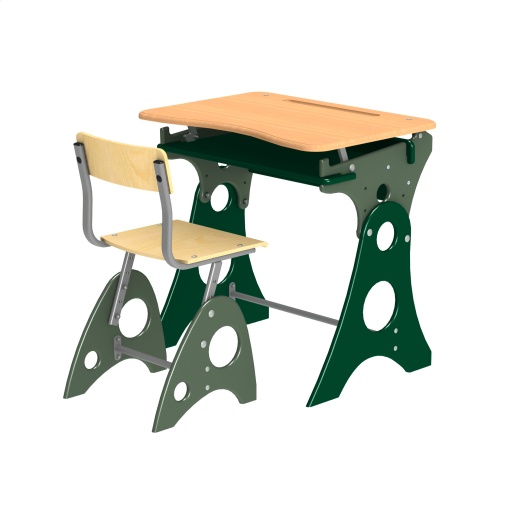 school furniture学校书桌模型缩略图