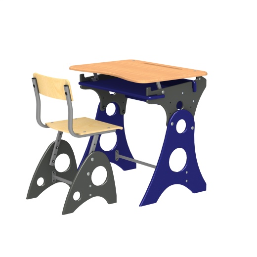 school furniture学校书桌模型缩略图