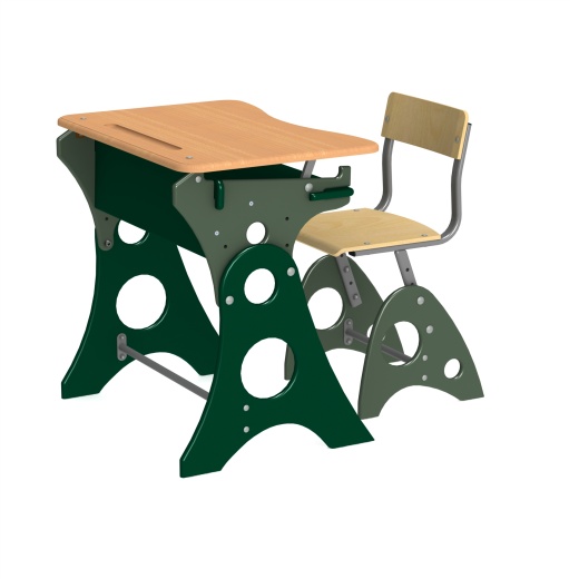 school furniture学校书桌模型缩略图