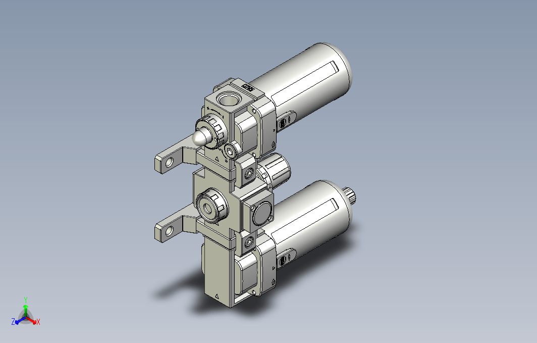 气源处理元件三点式组合3D-NC-300-02系列