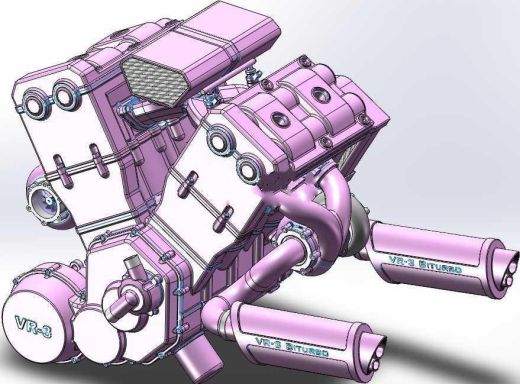 【588】V4发动机SW设计