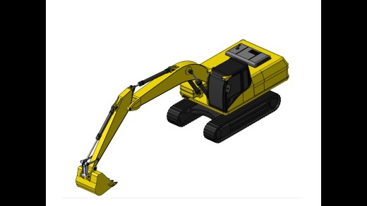 Retro cat 320挖掘机