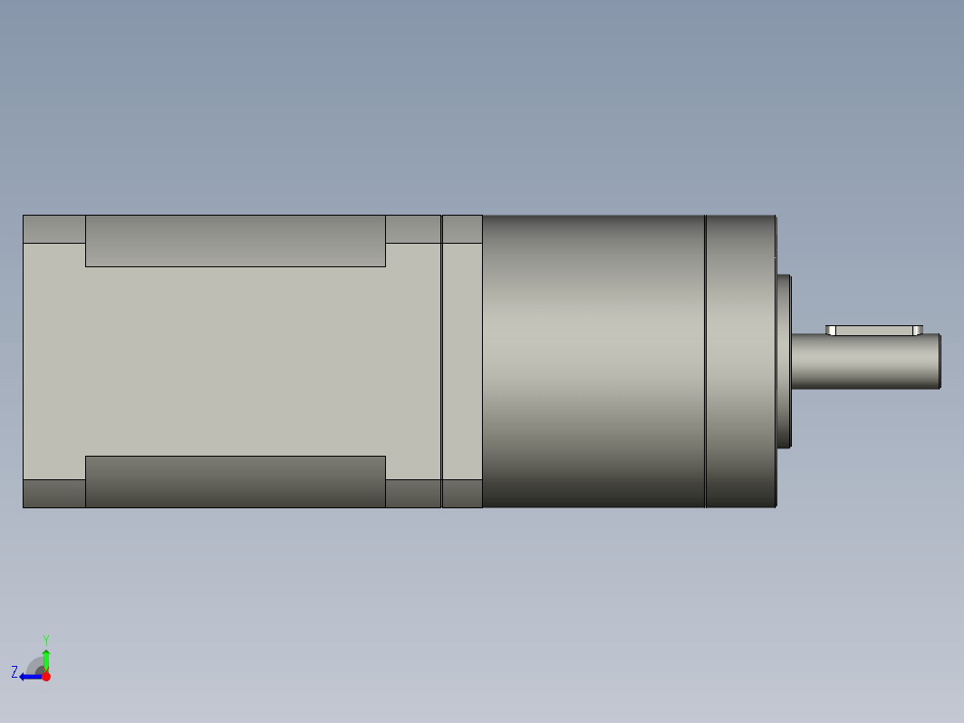 YK42HB60-PG15  42mm两相步进减速机电机（3D）