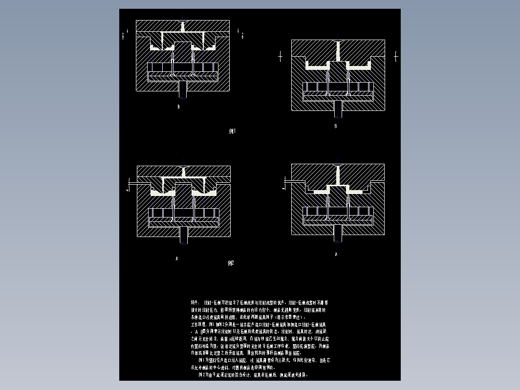 多型腔注射-压制模具