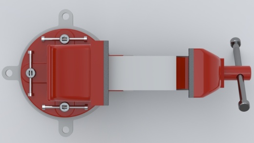 虎钳台钳卡钳-bench-vise--2 STP STL X_T缩略图