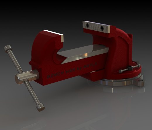 虎钳台钳卡钳-bench-vise--2 STP STL X_T缩略图