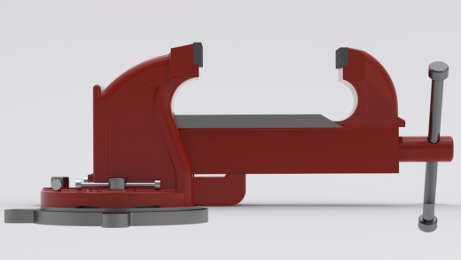 虎钳台钳卡钳-bench-vise--2 STP STL X_T缩略图