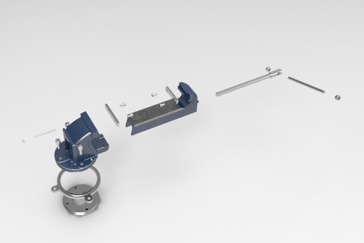 虎钳台钳卡钳-bench-vise--2 STP STL X_T缩略图