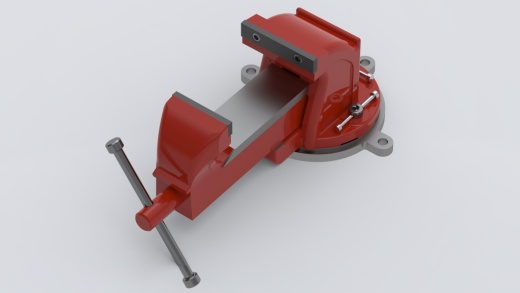 虎钳台钳卡钳-bench-vise--2 STP STL X_T缩略图