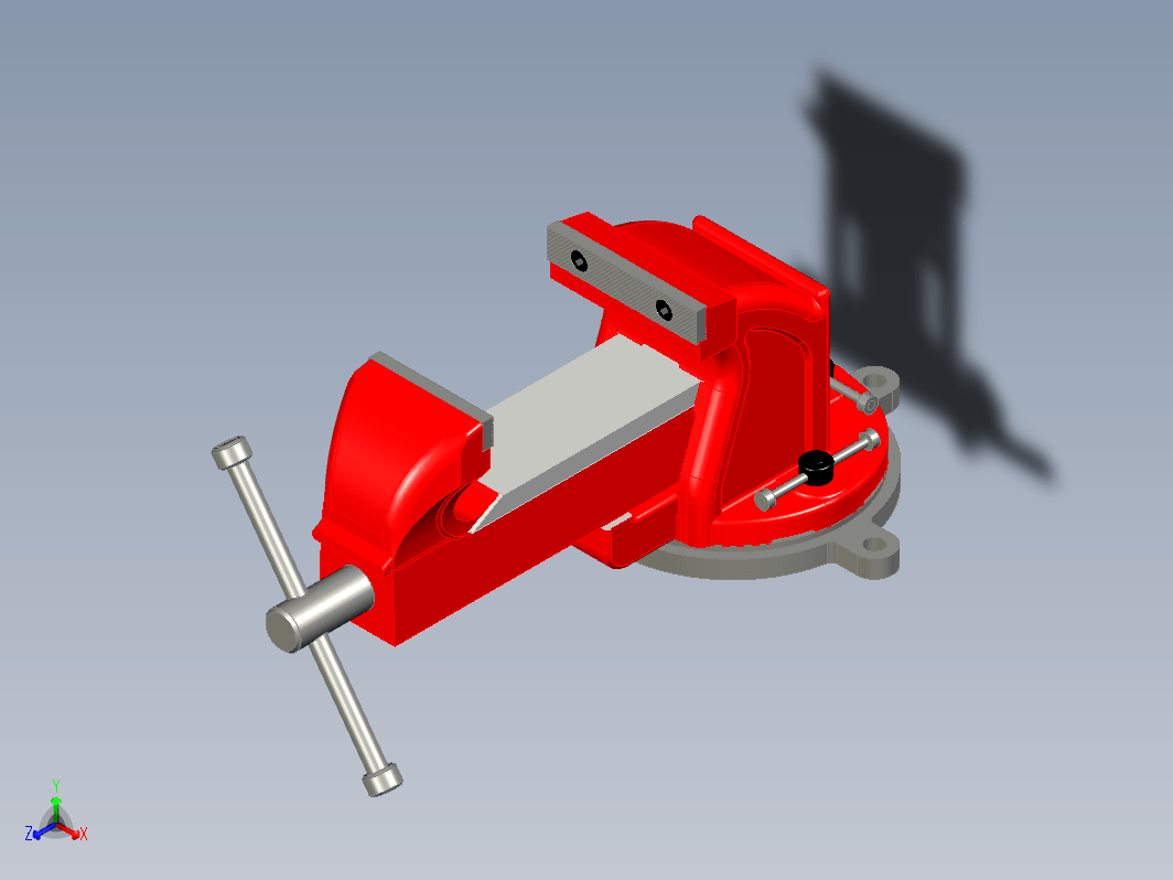 虎钳台钳卡钳-bench-vise--2 STP STL X_T