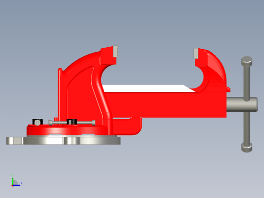 虎钳台钳卡钳-bench-vise--2 STP STL X_T缩略图