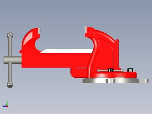 虎钳台钳卡钳-bench-vise--2 STP STL X_T缩略图