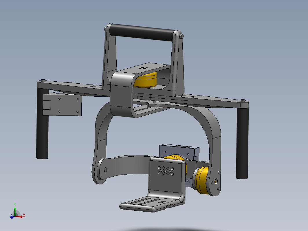 开源摄影机手持稳定器OpenSAM三维建模图纸 SOLIDWORKS设计